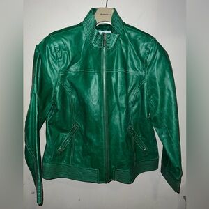 Beautiful Green Bradley Bayou Genuine Leather Jacket XL